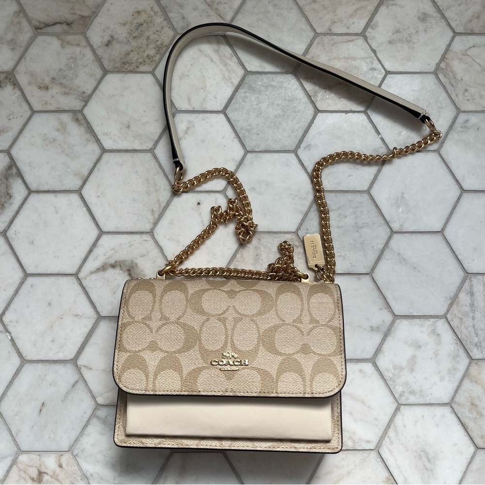 Coach Klare Mini Crossbody Bag Signature Canvas